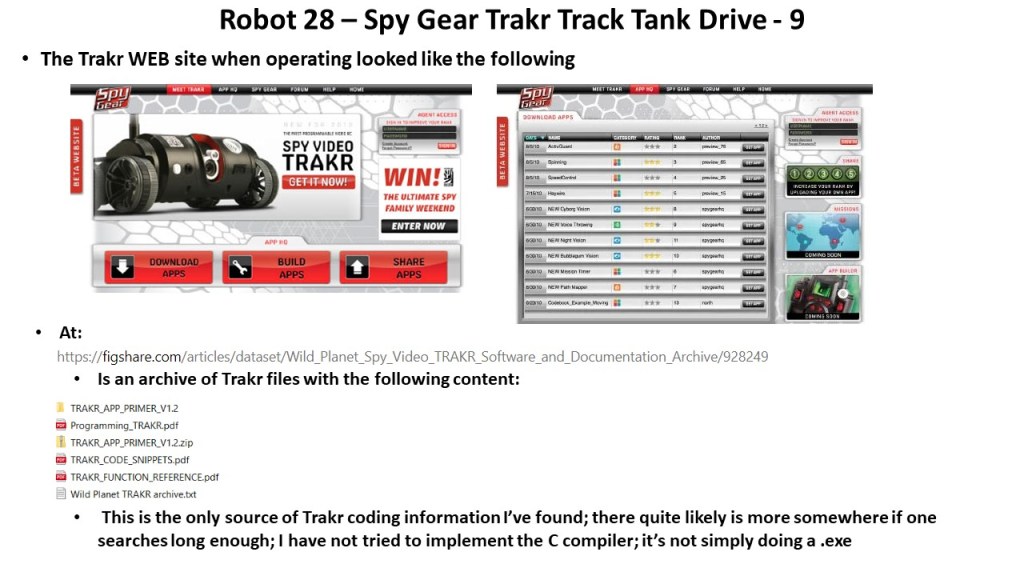 Robot 28 Spy Gear Trakr Track Tank Drive Build Mobile Robots